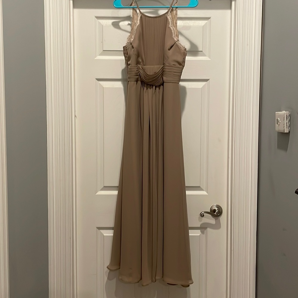 Jr Bridesmaid Dress - Taupe Size Jr16